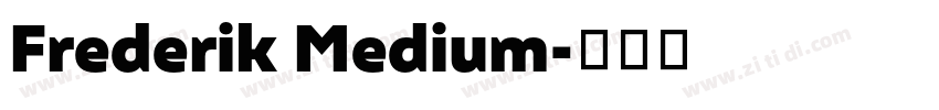 Frederik Medium字体转换